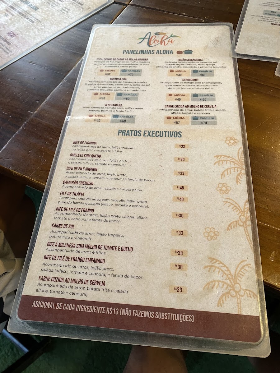 Menu Aloha Restaurant-7